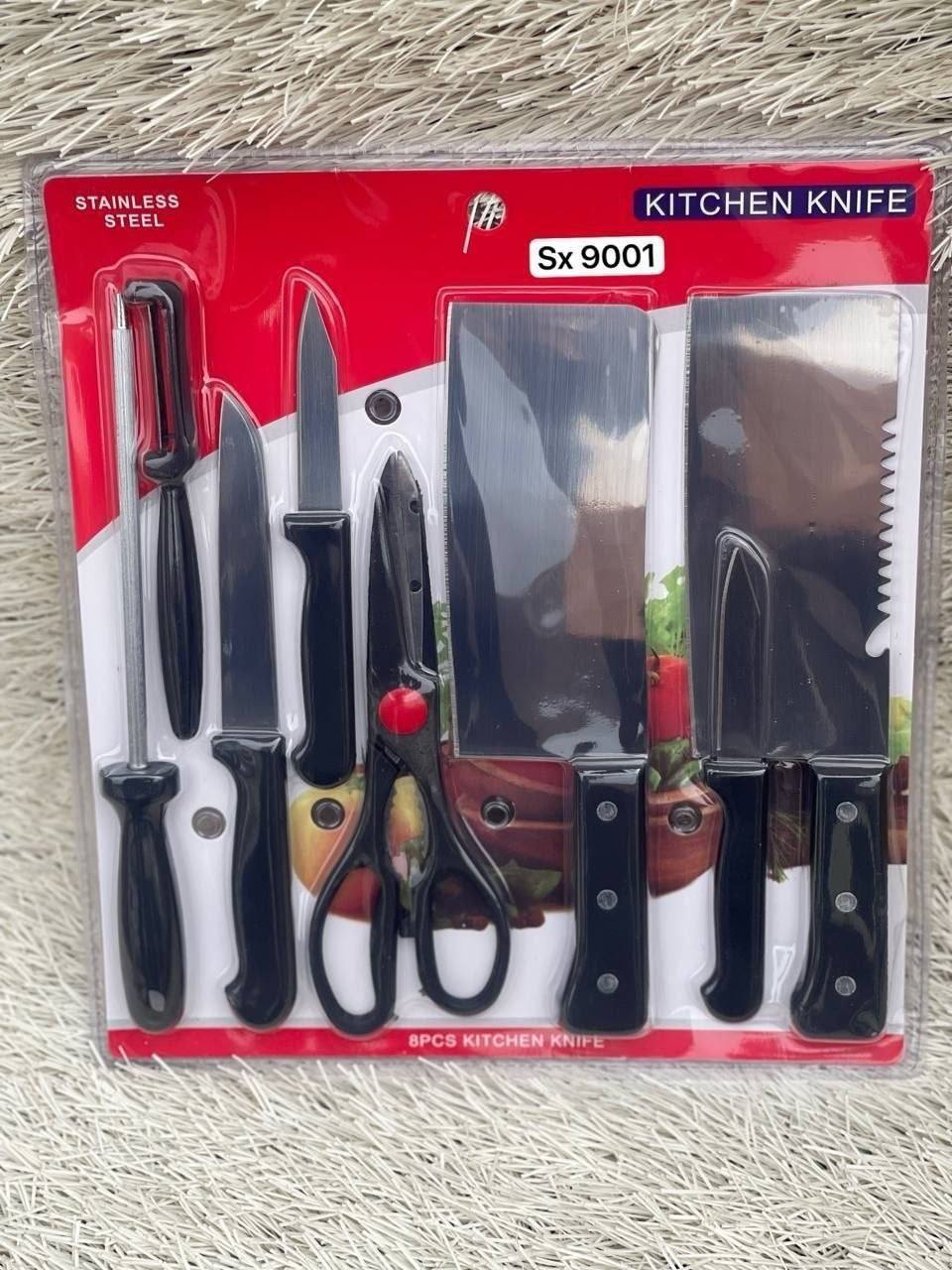 SX 9001 8pcs Stainless Steel Kitchen Knife Set — Kitchen & Dining — for sale in Oyo