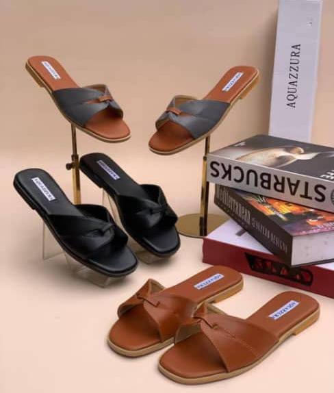 Comfortable Slip-on Sandals - Black, Grey & Brown — Fashion — for sale in Oyo