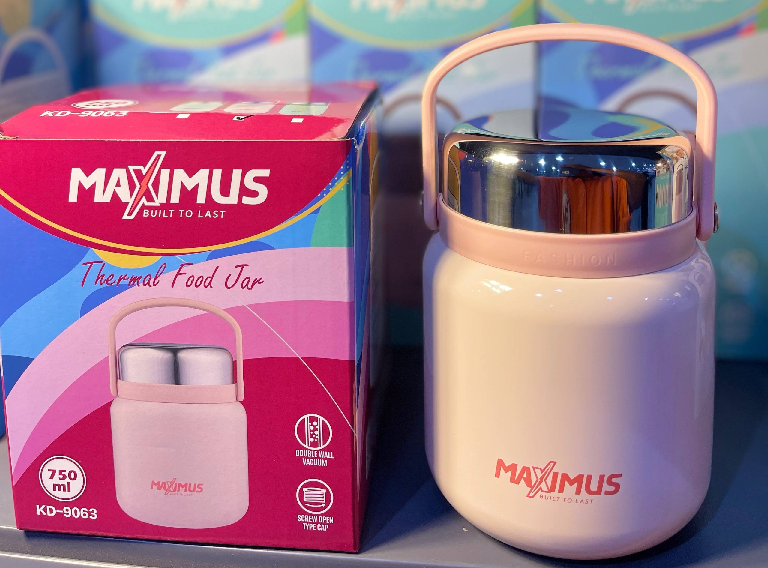 MAXIMUS KD-9063 Thermal Food Jar - 750ml, Pink — Home & Kitchen — for sale in Oyo