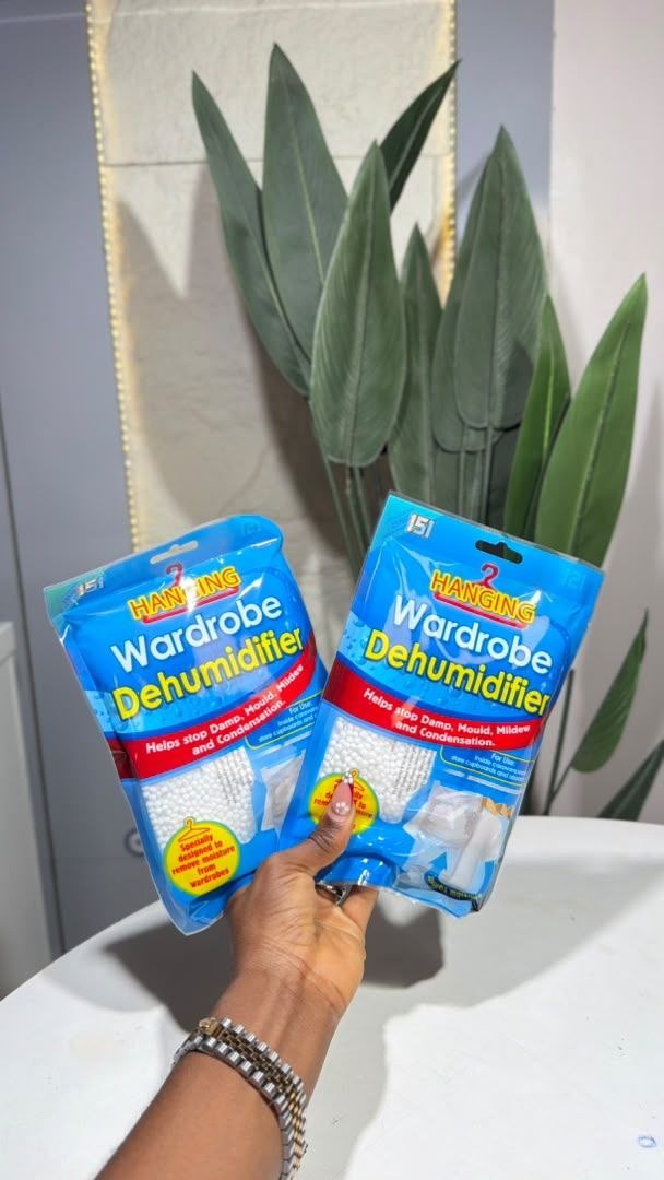 Hanging Wardrobe Dehumidifier (Set of 2)