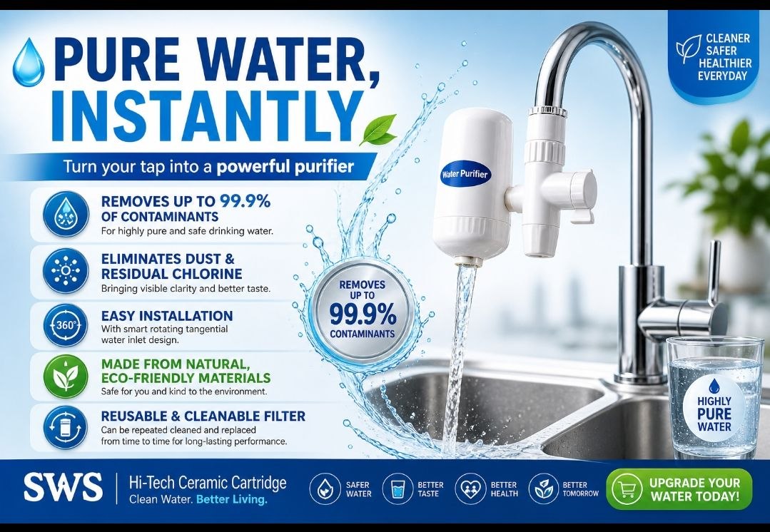 SWS Hi-Tech Ceramic Cartridge Tap Water Purifier — Home & Kitchen — for sale in Oyo