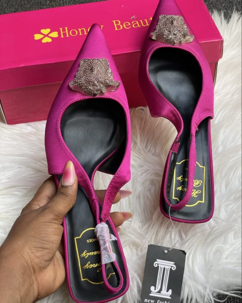 Honey Beauty Embellished Slingback Heels — Heels — for sale in Oyo