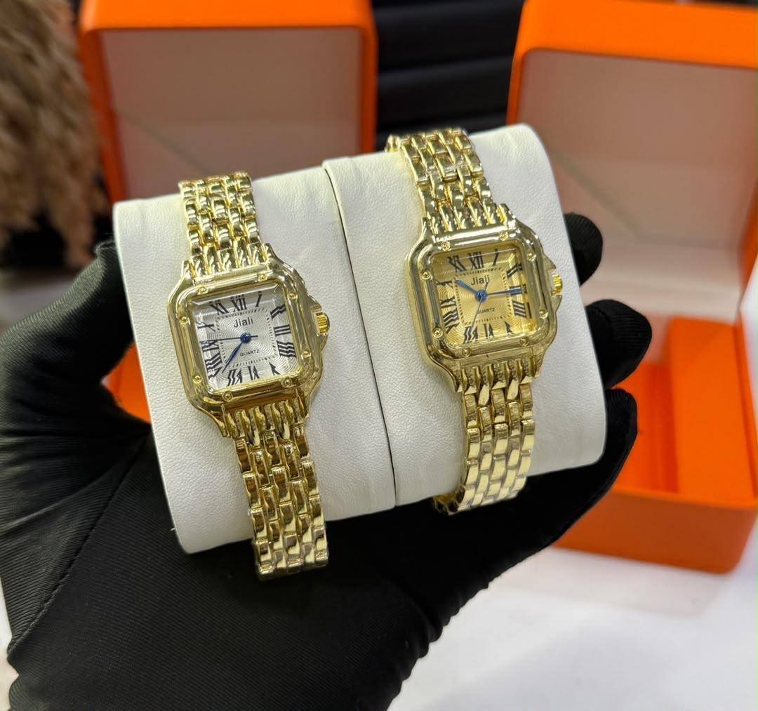 Jiali Gold Quartz Watches for Women (Pair)
