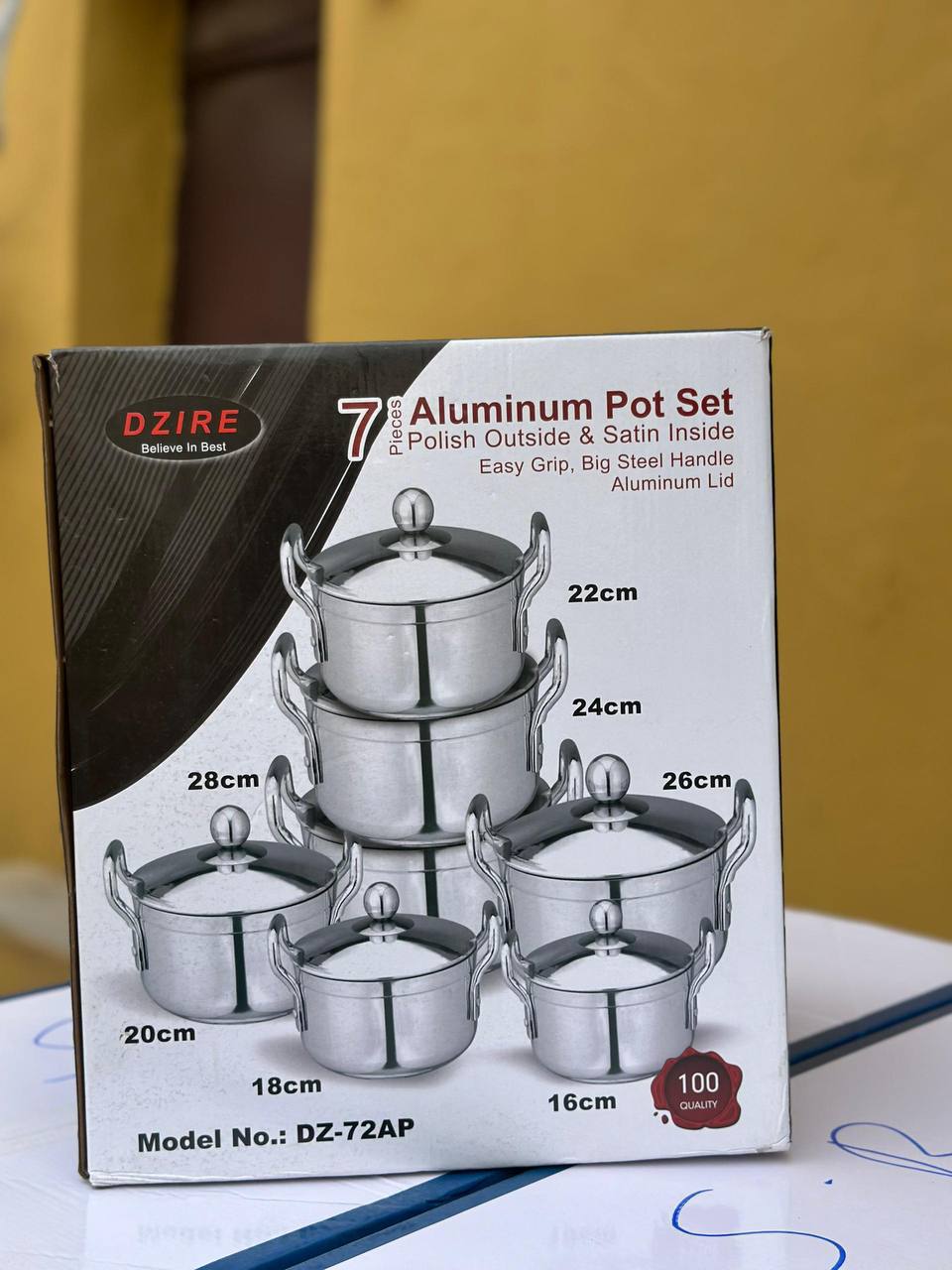 DZIRE 7-Piece Aluminum Pot Set DZ-72AP