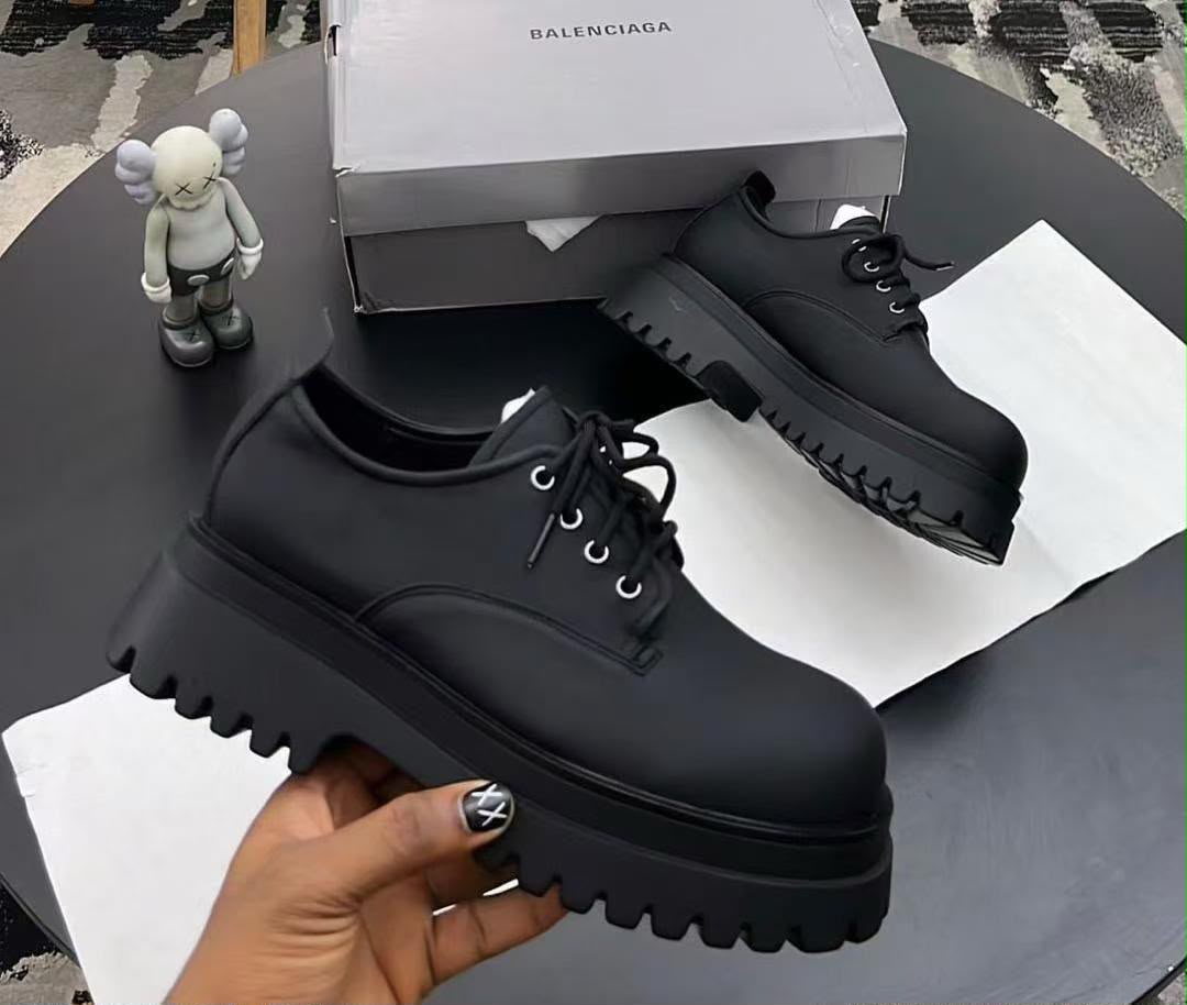 Balenciaga Women's Black Platform Shoes