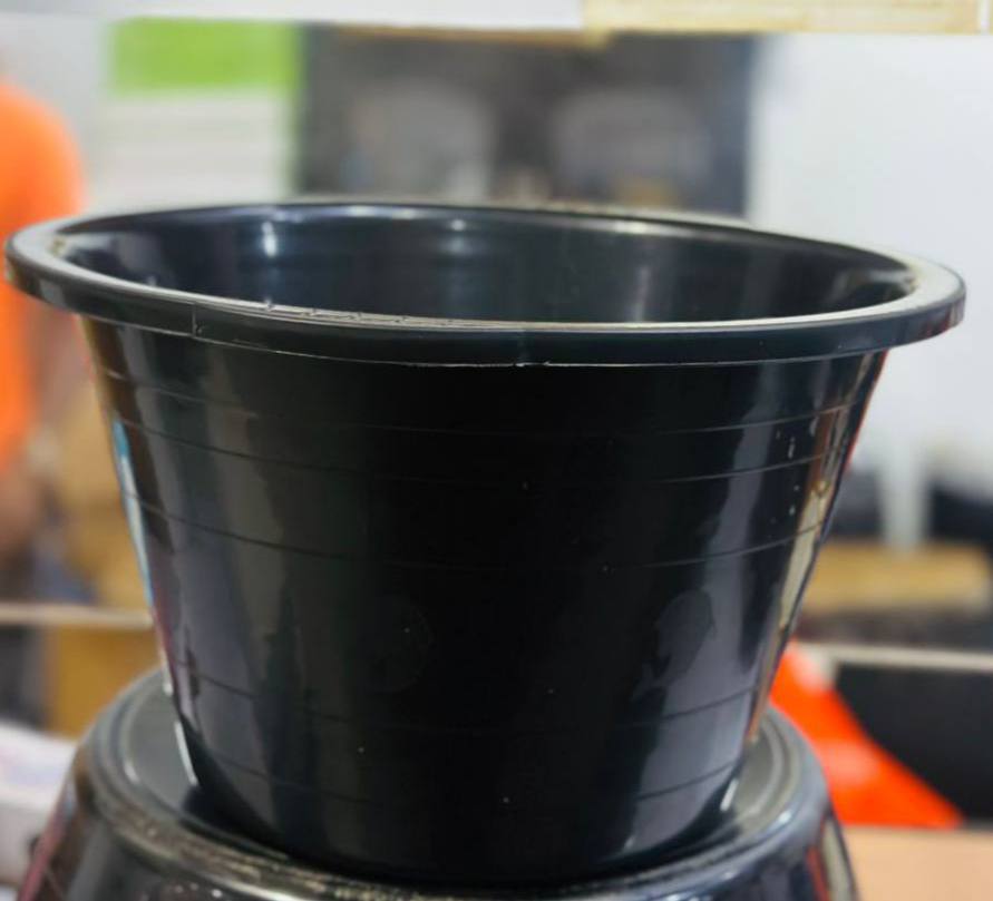 Durable Black Plastic Planter Pot