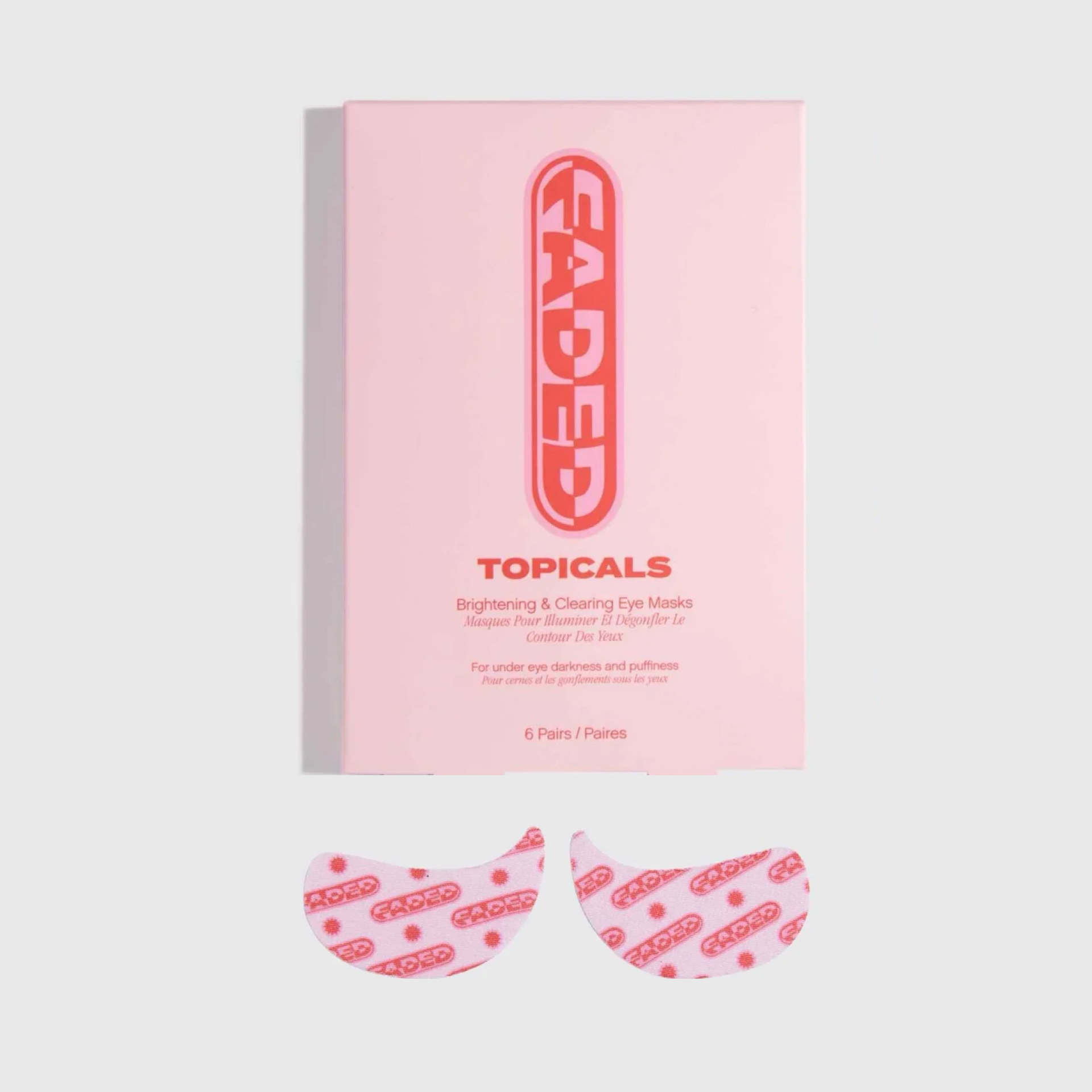 Faded Topicals Brightening Eye Masks