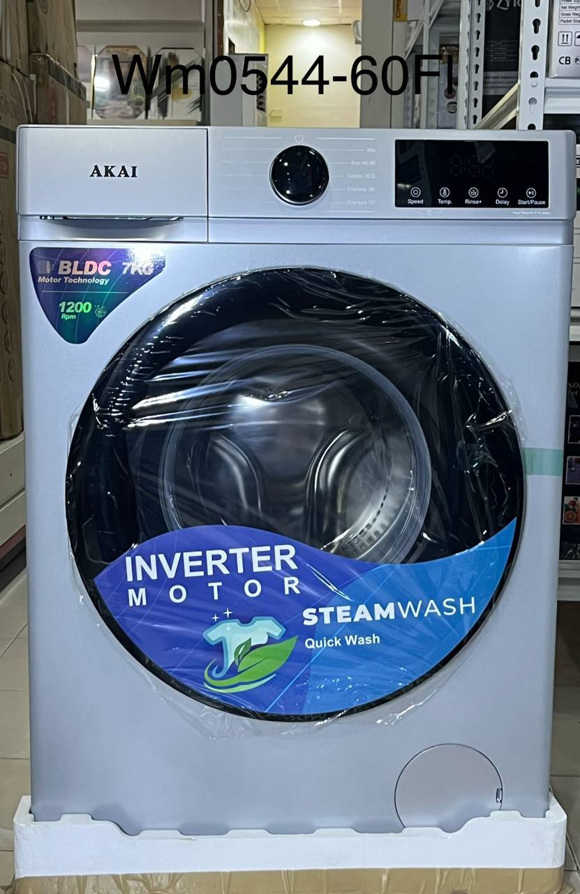 AKAI Wm0544-60FI 7KG BLDC Inverter Motor Washing Machine — Home & Kitchen — for sale in Oyo