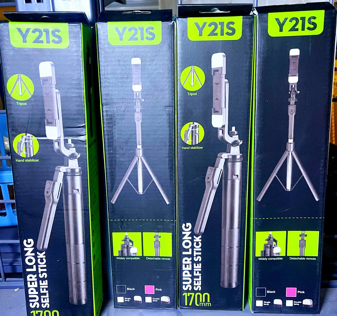 Y21S Super Long Selfie Stick & Tripod with Remote