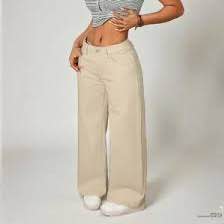 Stylish Beige Wide-Leg Trousers