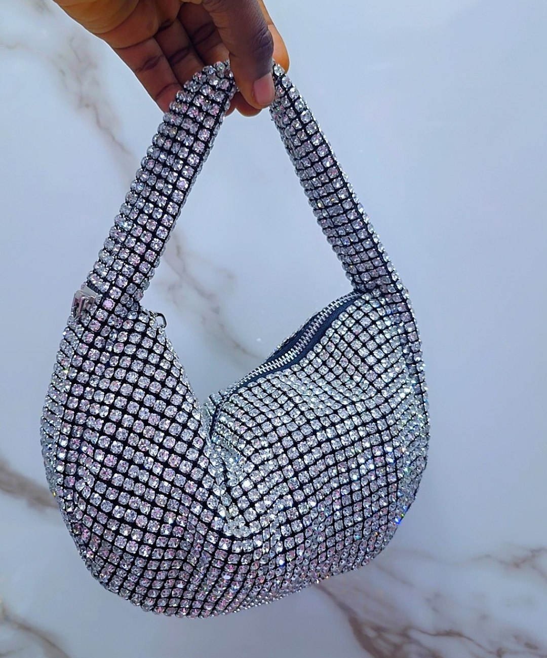 Sparkling Rhinestone Shoulder Bag - Multiple Colors
