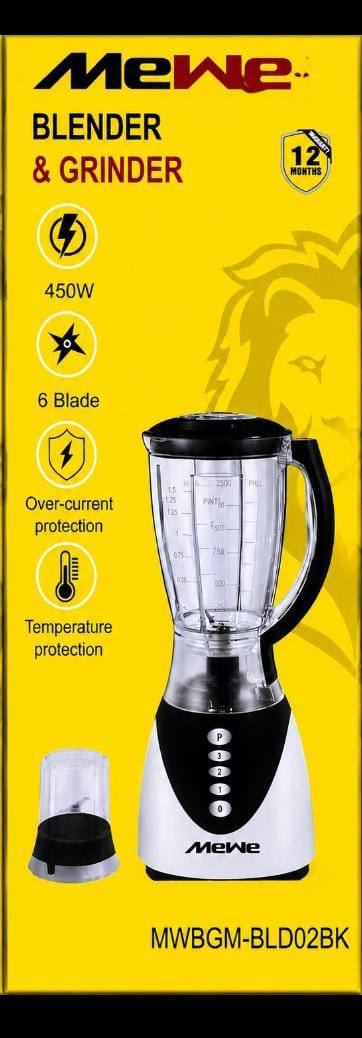 MeWe MWBGM-BLD02BK Blender & Grinder, 450W — Home & Kitchen — for sale in Oyo