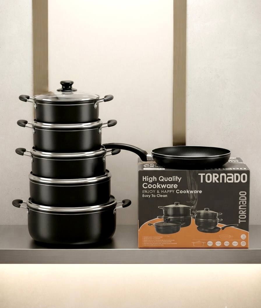 TORNADO 5-Piece Non-Stick Pot & Pan Set