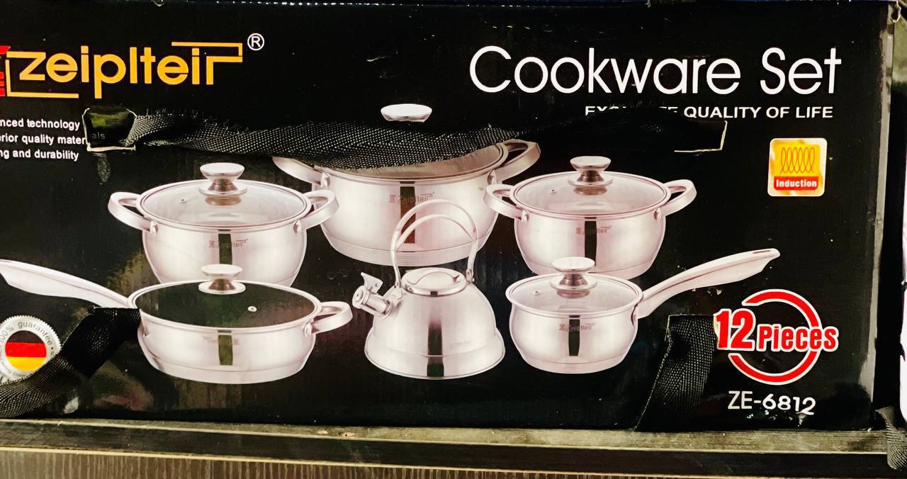 ZeipIteir Cookware Set 12 Pieces Induction