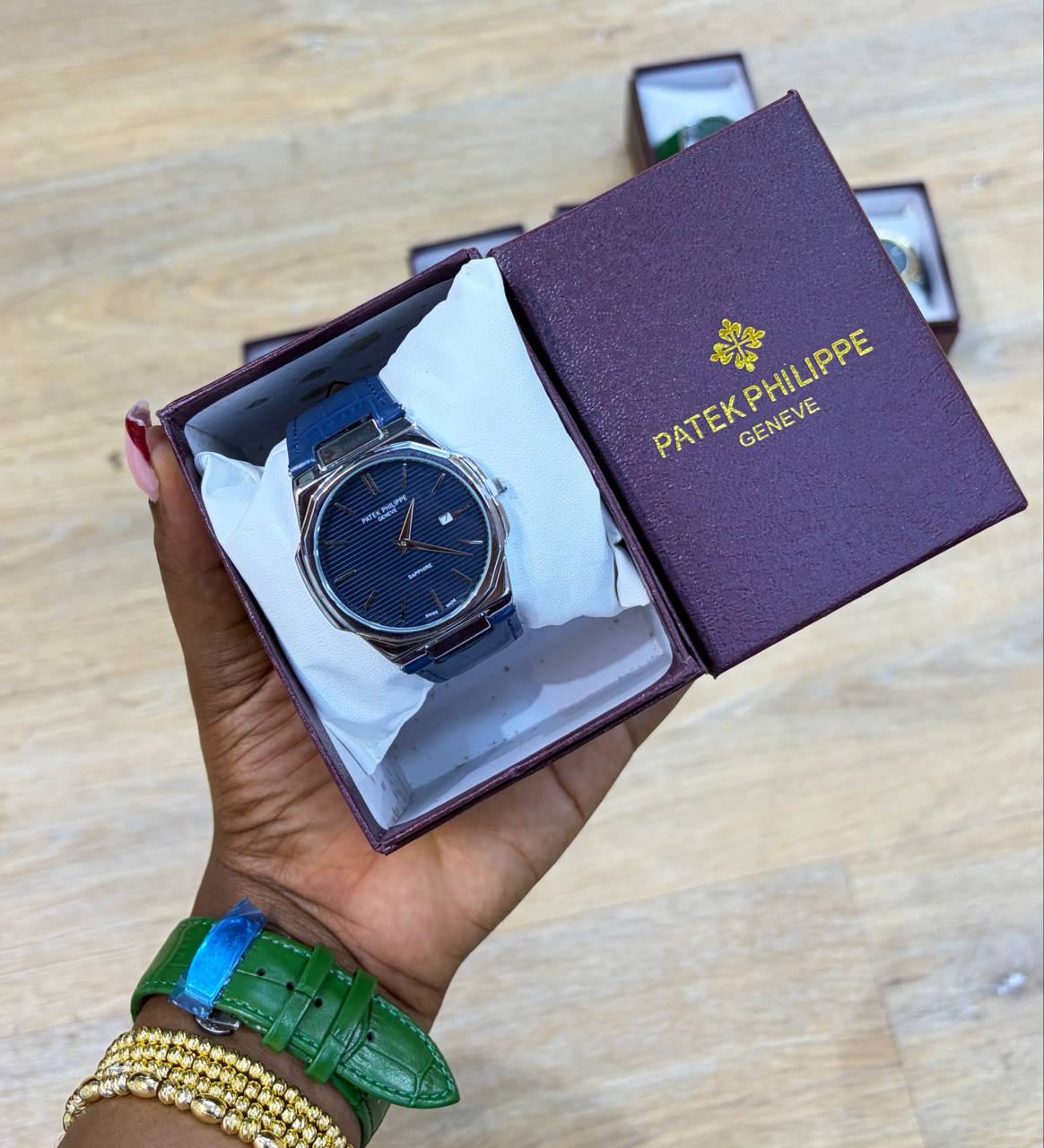 Patek Philippe Sapphire Watch (Various Colours)