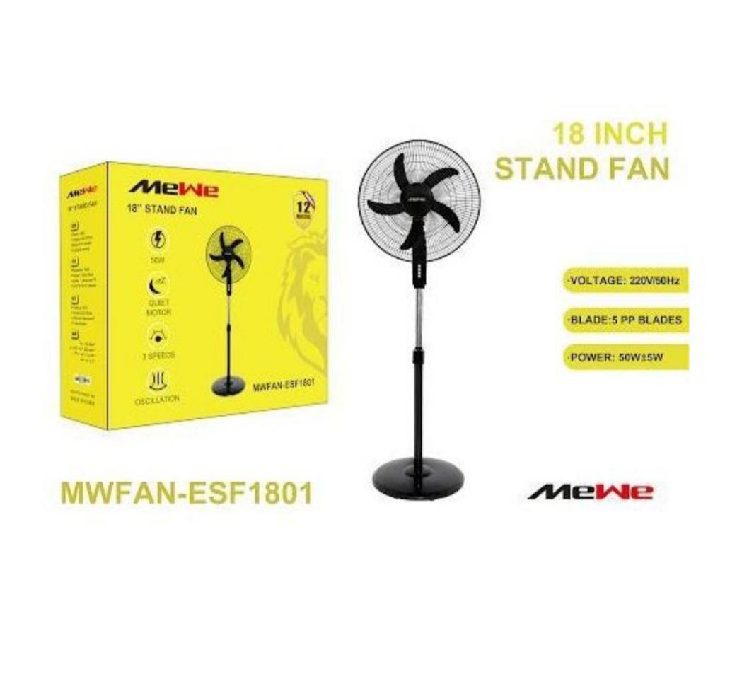 MeWe 18-inch Stand Fan MWFAN-ESF1801 — Home & Kitchen — for sale in Oyo