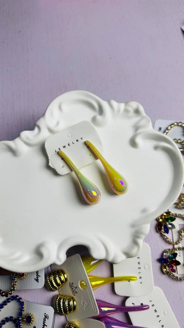 Iridescent Teardrop Earrings — Fashion — for sale in Lagos