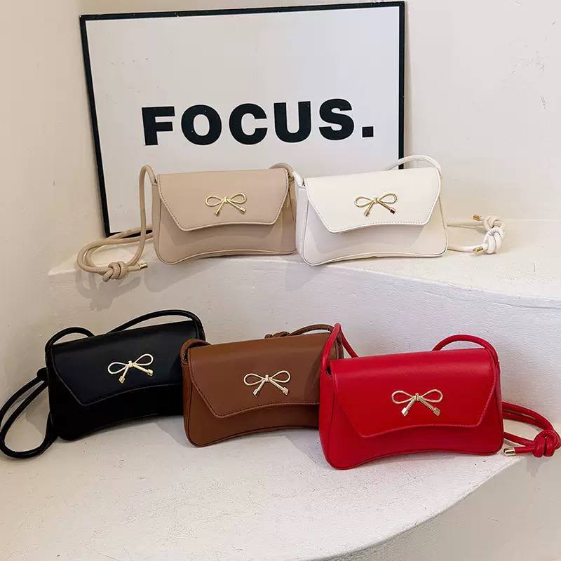 Cute Mini Crossbody Bag with Bow Detail