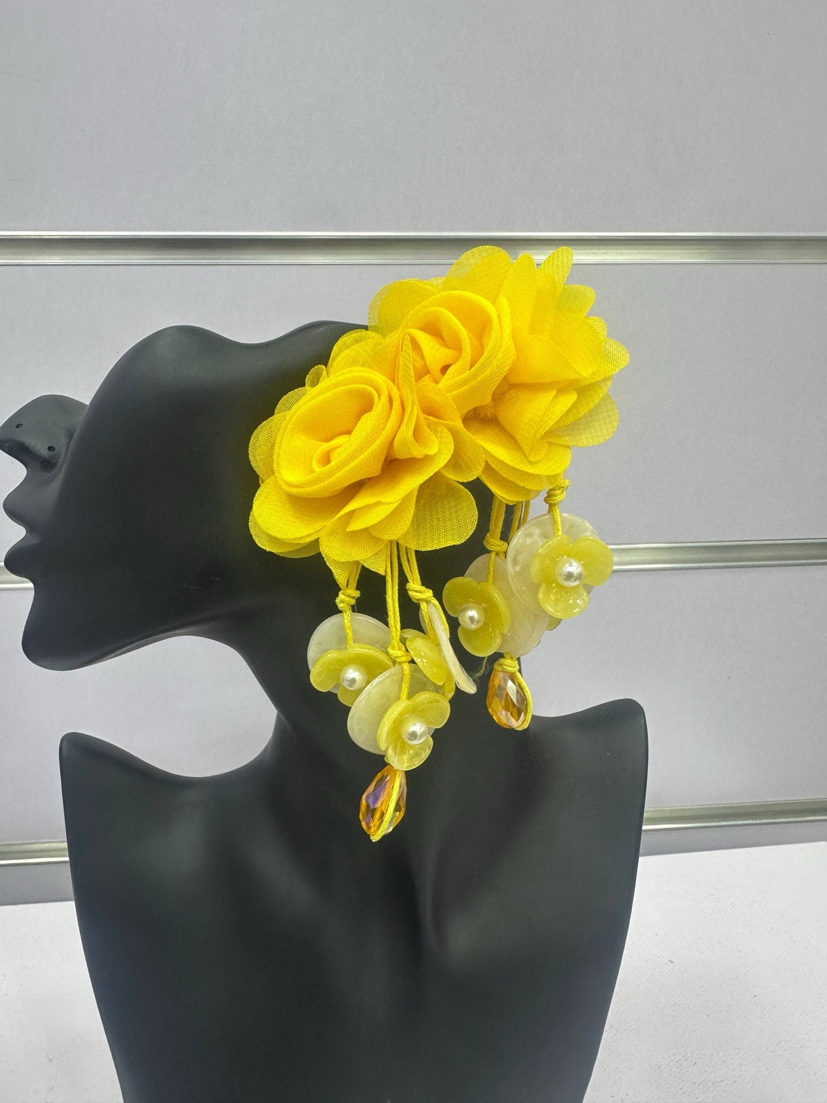 Statement Floral Drop Earrings
