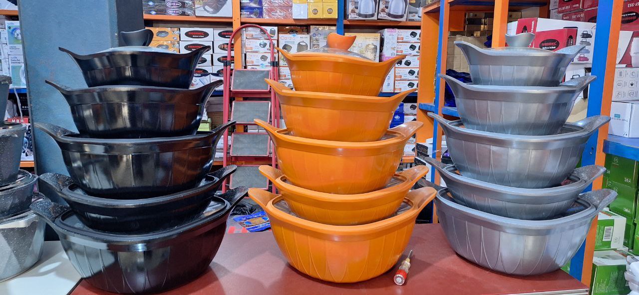 Non-Stick Cookware Pot Set with Lids