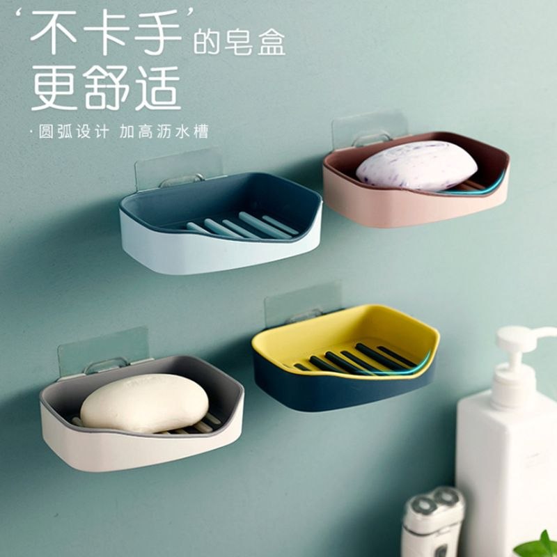 Wall-Mounted Soap Dish with Drain Tray — Home & Kitchen — for sale in Oyo