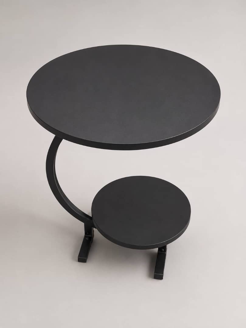 Modern Black 2-Tier Round Side Table — Home & Kitchen — for sale in Oyo
