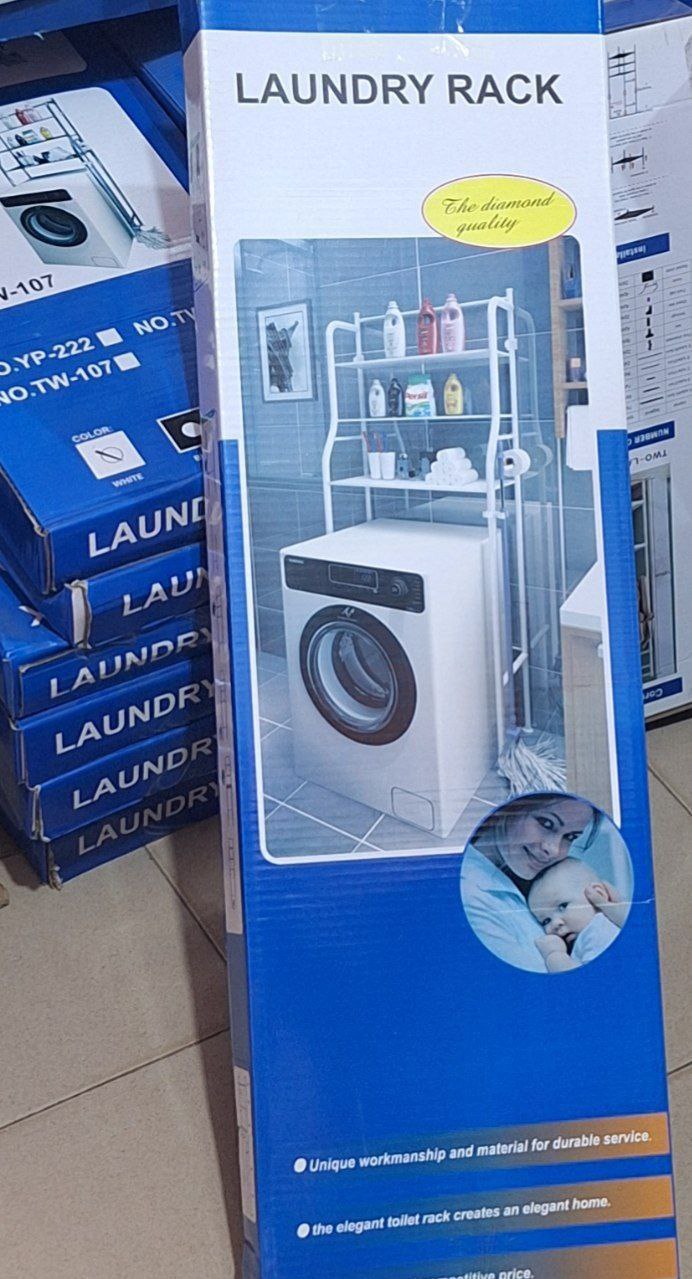 White Laundry Rack (No.TW-107) — Home Decor & Organization — for sale in Oyo