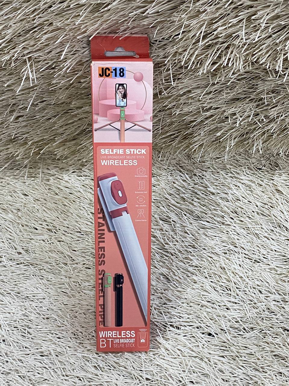 JC-18 Wireless Bluetooth Selfie Stick with Tripod