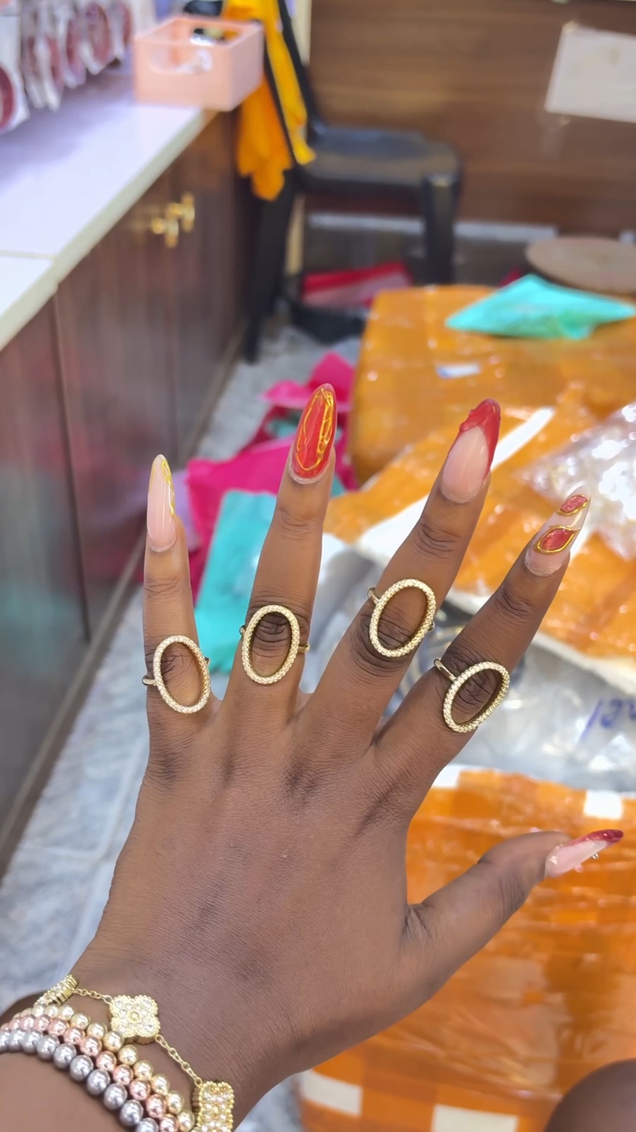 Oval Rings with Gemstones — Fashion — for sale in Oyo