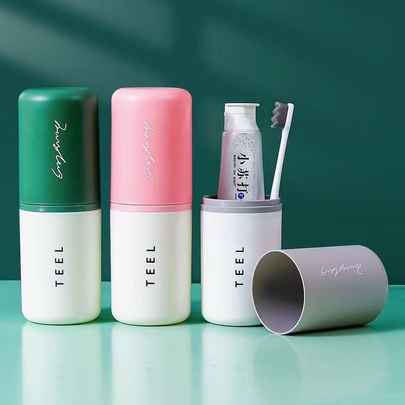 TEEL Portable Travel Toothbrush & Toothpaste Holder Cup — Beauty & Personal Care — for sale in Oyo