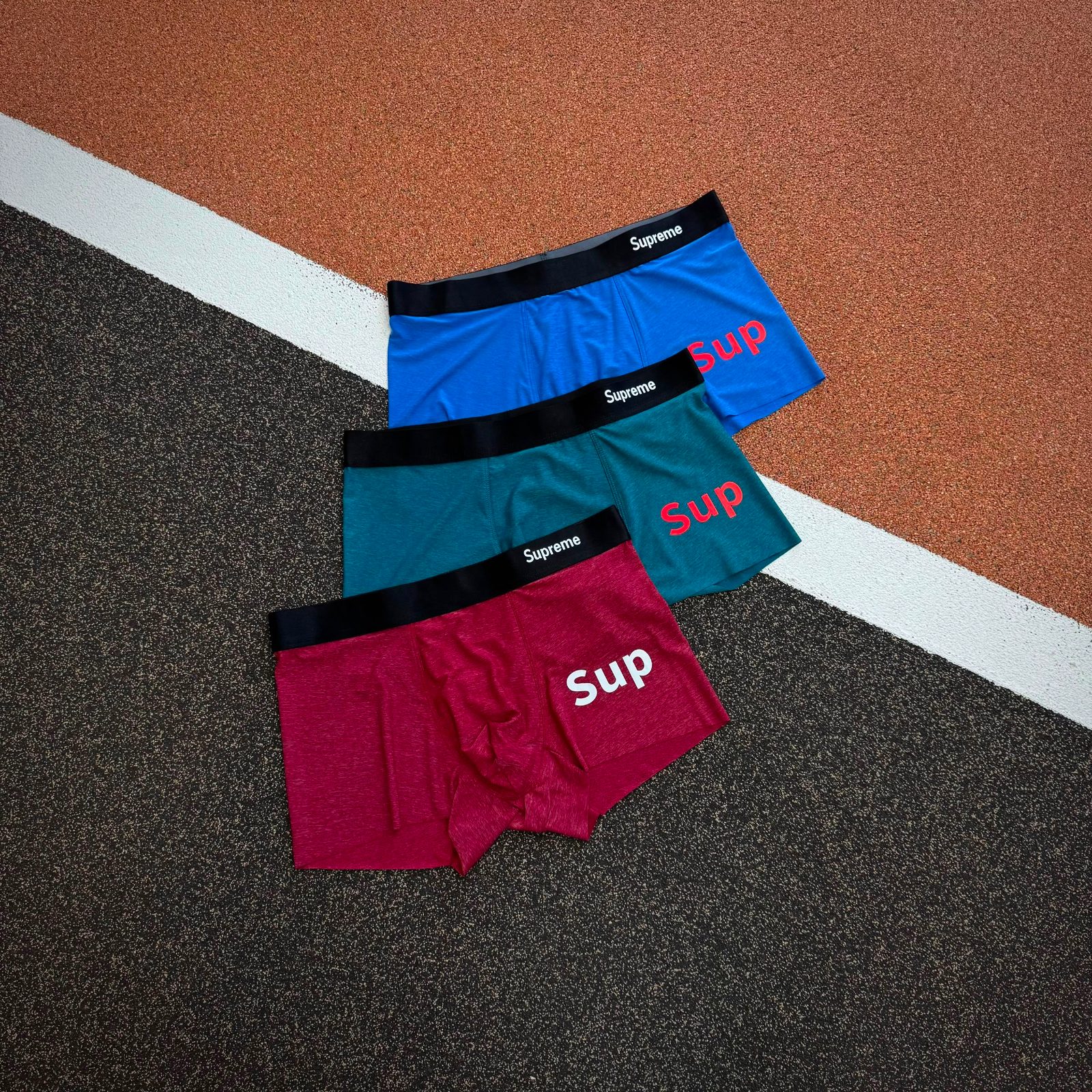 Supreme 'Sup' Print Men's Boxer Briefs 3-in-1 Pack — Fashion — for sale in Lagos