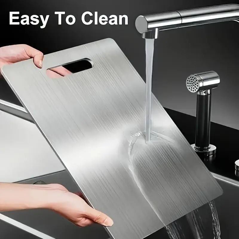 Stainless Steel Kitchen Cutting Board - Easy Clean