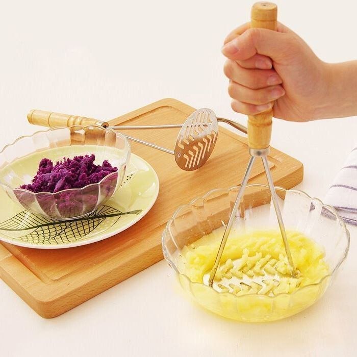 Strong Wooden Handle Potato/Yam Masher(3pieces-6500)