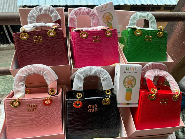 Min Min mini bags or Min Halo handle bags.