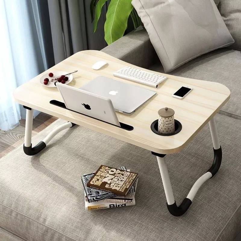 Portable Foldable Laptop Desk Bed Table with Cup Holder — Furniture — for sale in Oyo