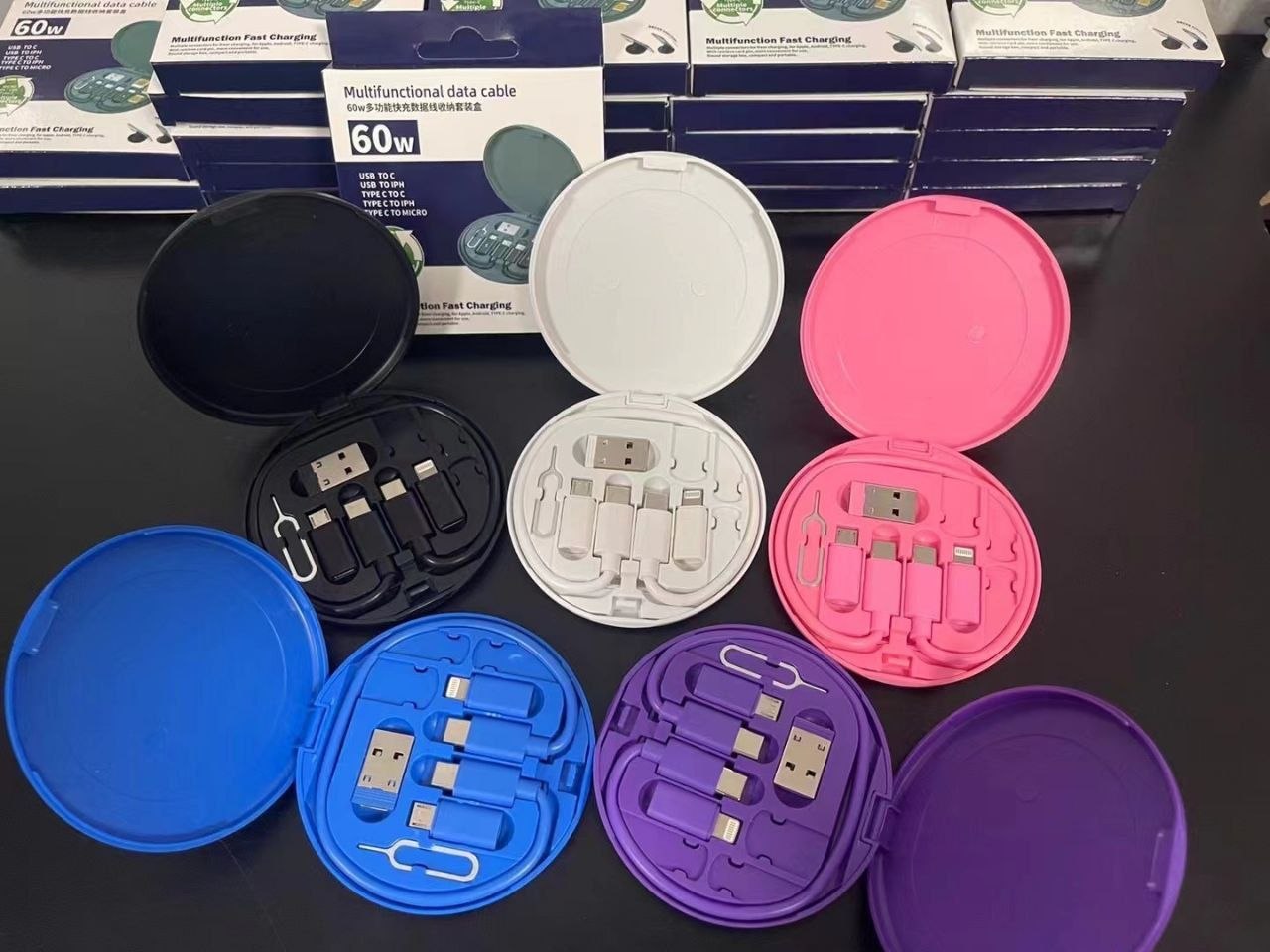 Multifunction 60W Fast Charging Cable Set - USB Type-C — Phones & Accessories — for sale in Oyo