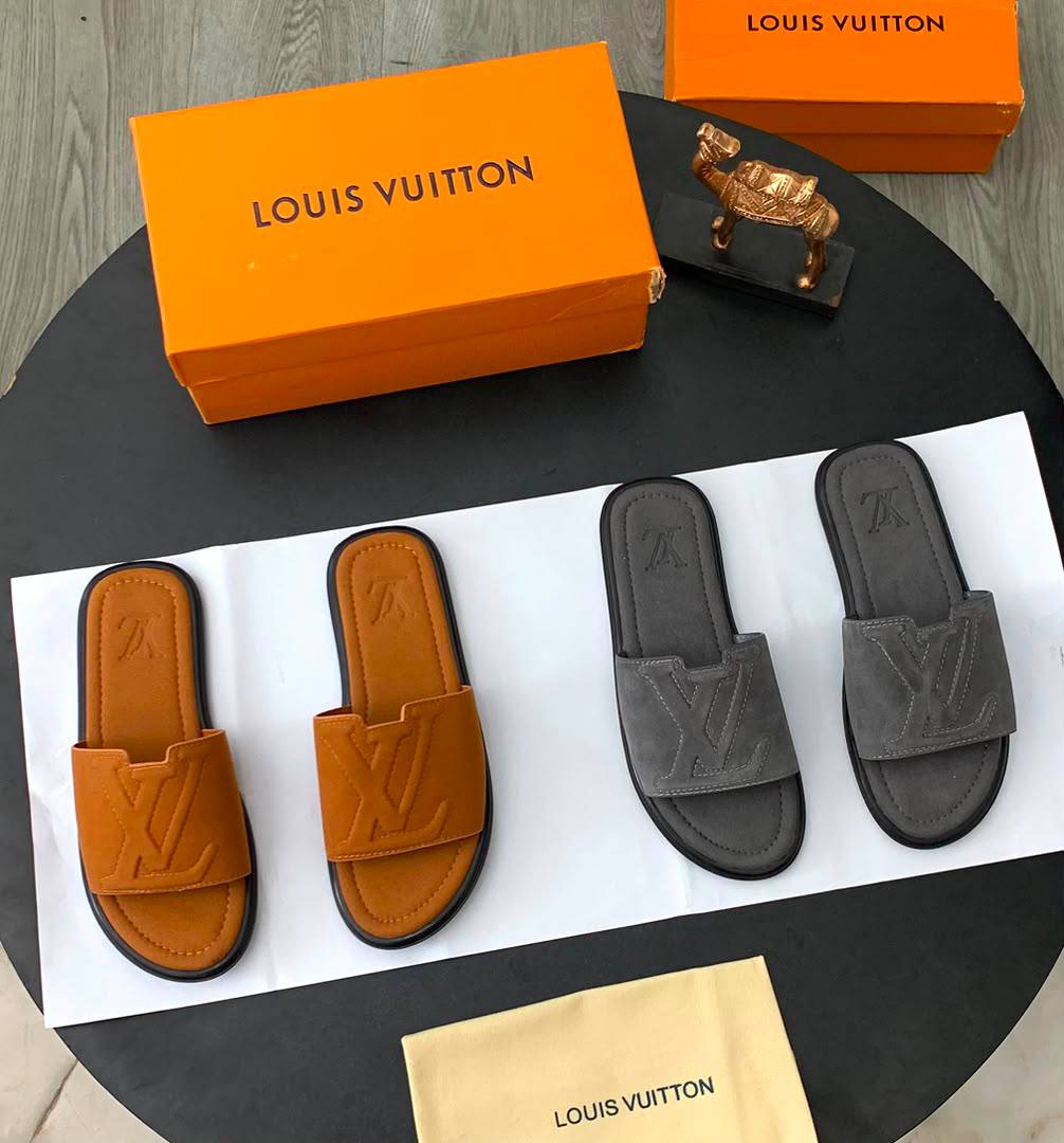 Louis Vuitton Sandals (Brown & Grey)