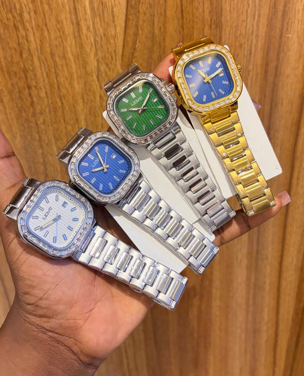 Wave Luxury Bling Wristwatch - Multiple Colours Available