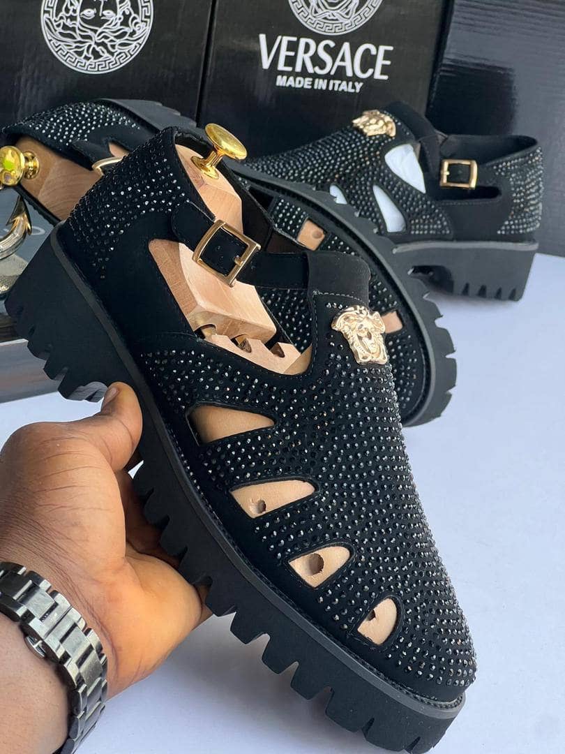 Versace Medusa Embellished Sandals — Fashion — for sale in Oyo