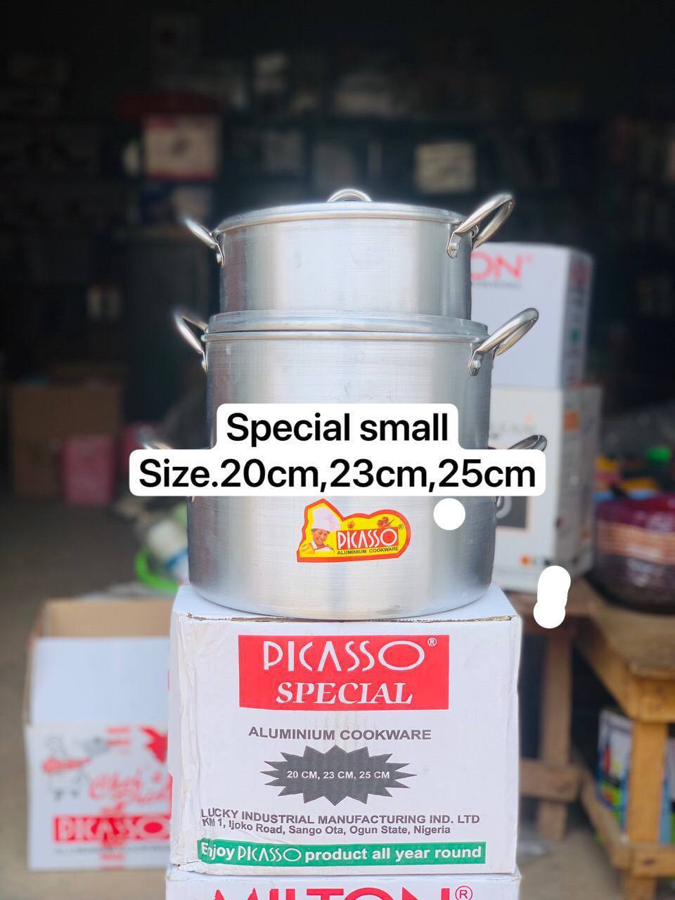 Picasso Special Aluminium Cookware Set 20, 23, 25cm — Home & Kitchen — for sale in Oyo