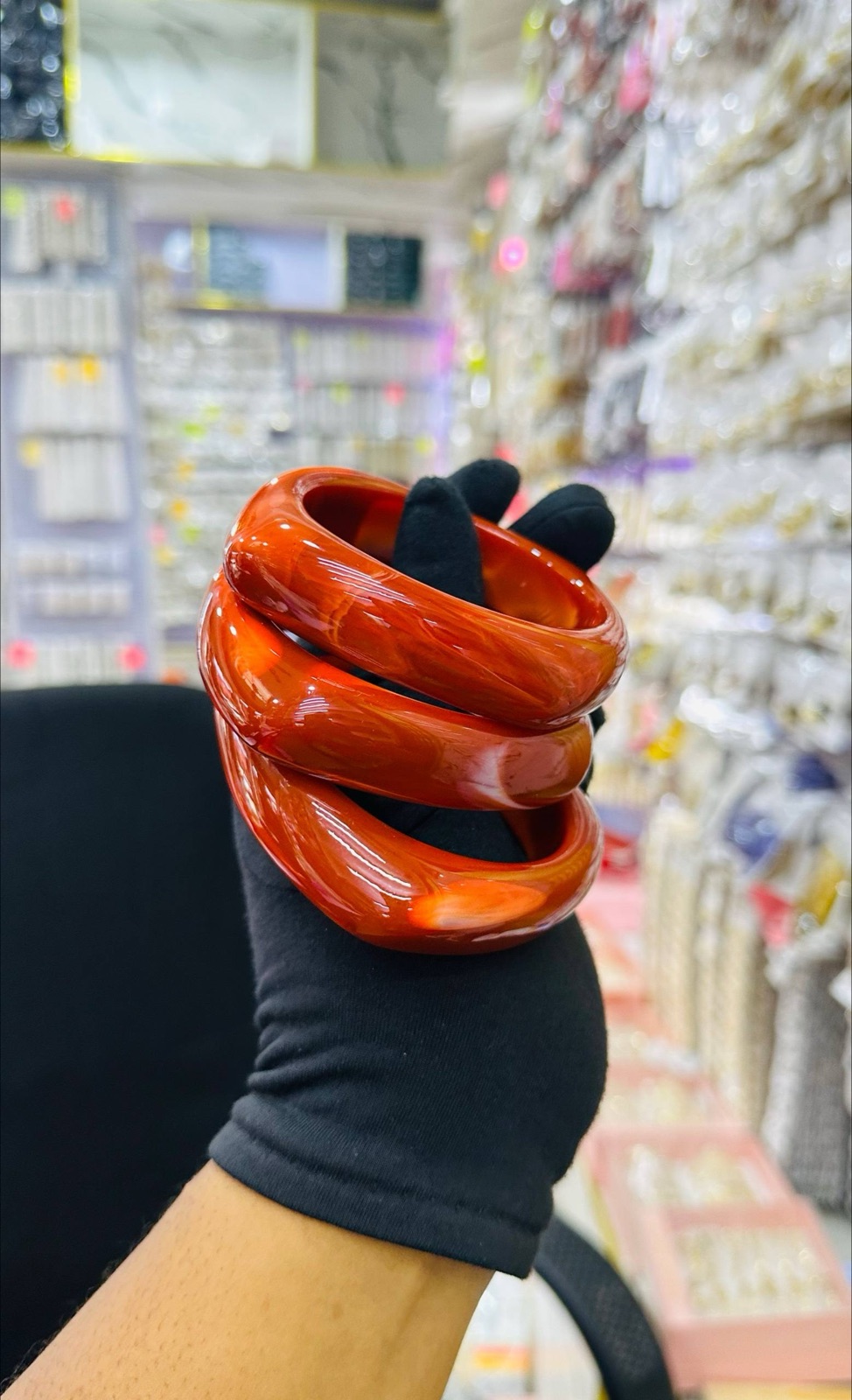 Colorful ceramic bangles