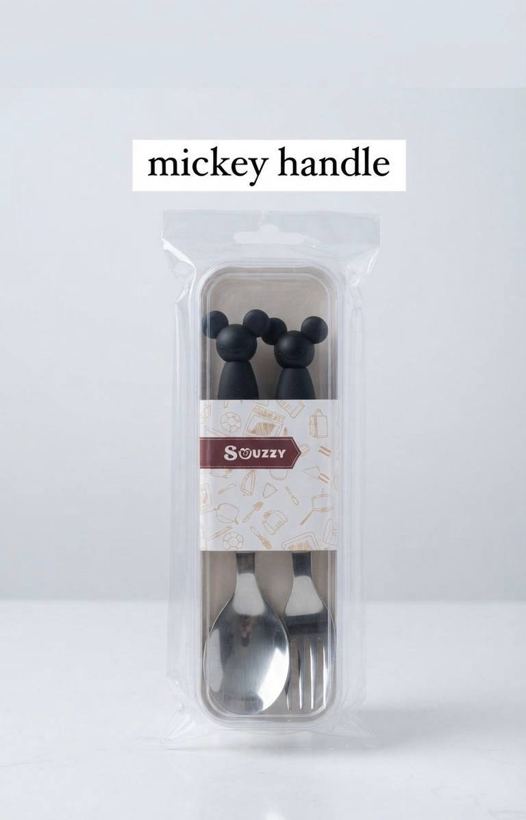 Souzzy Mickey Handle Spoon & Fork Set — Home & Kitchen — for sale in Oyo