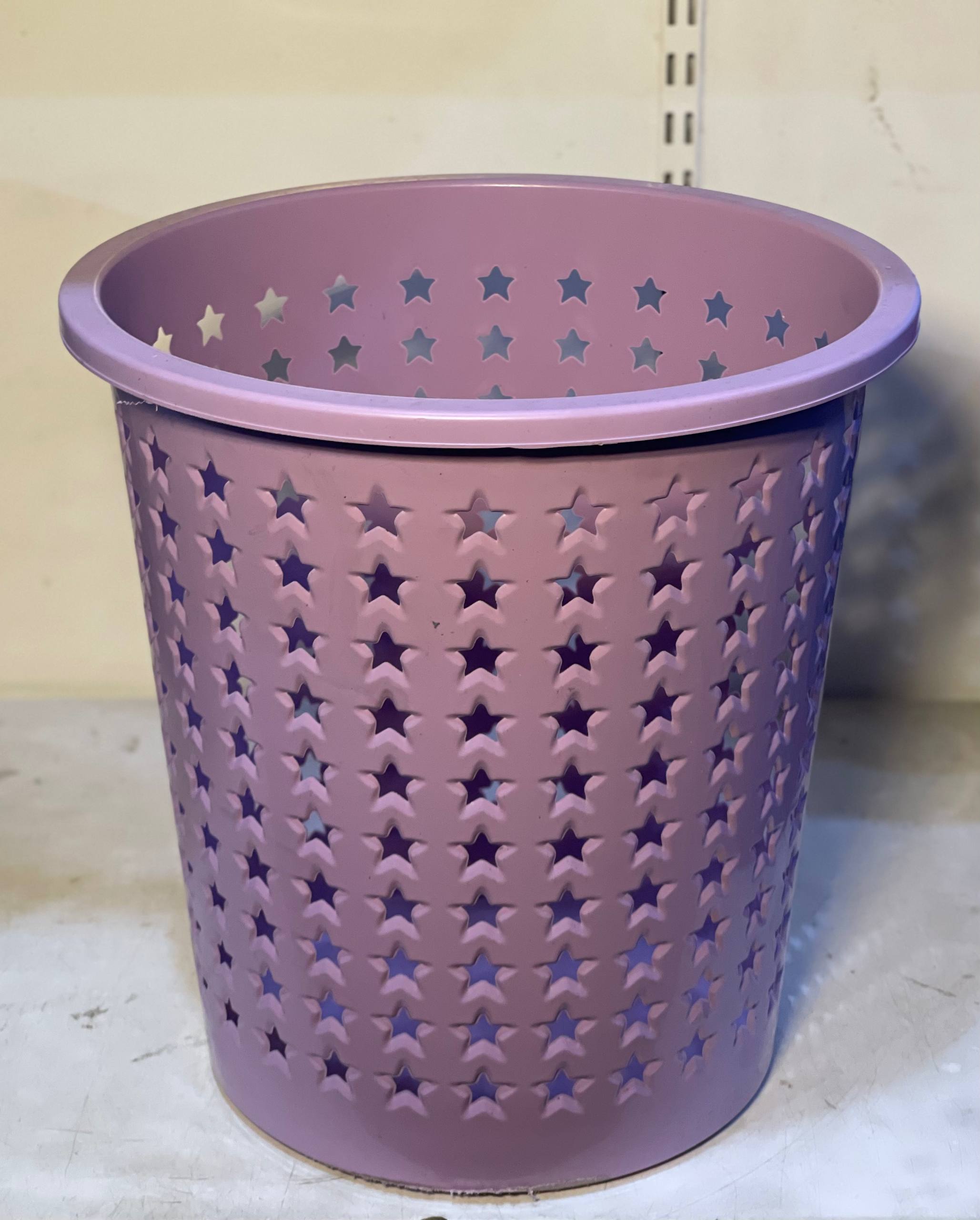 Lovely Lilac Plastic Star Pattern Storage Bin — Home & Kitchen — for sale in Oyo
