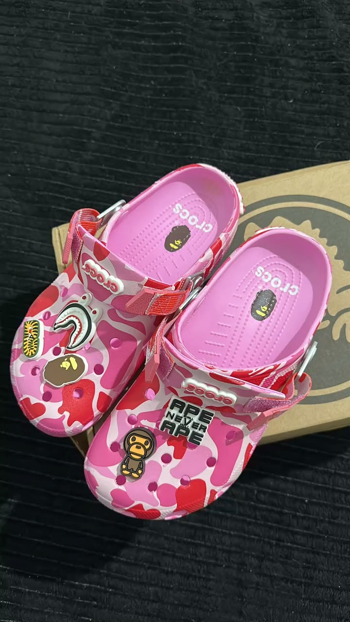 BAPE x Crocs Classic Clogs — Sandals & Slides — for sale in Lagos