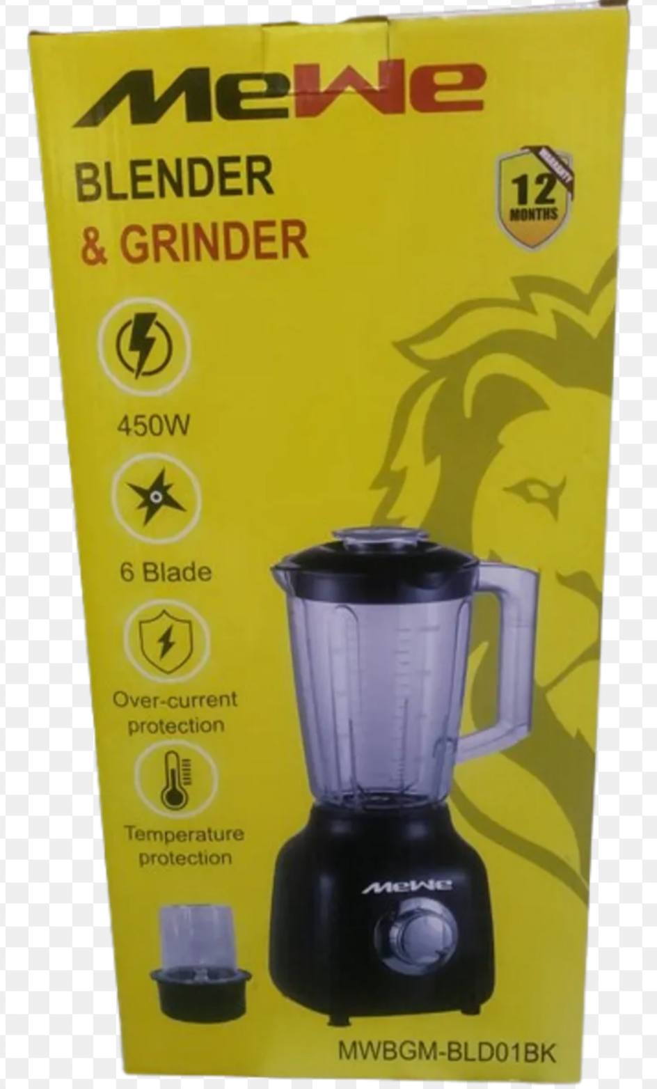 MeWe Blender & Grinder, 450W, 6 Blade — Home & Kitchen — for sale in Oyo